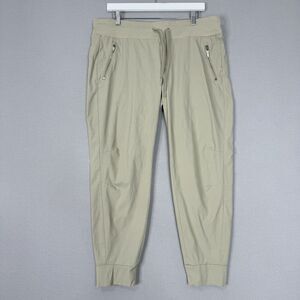 Athleta Womens Pants 16 Beige Trekkie North Jogger Performance Gorpcore Athletic